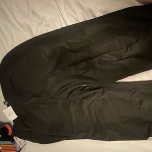 Black parachute pants